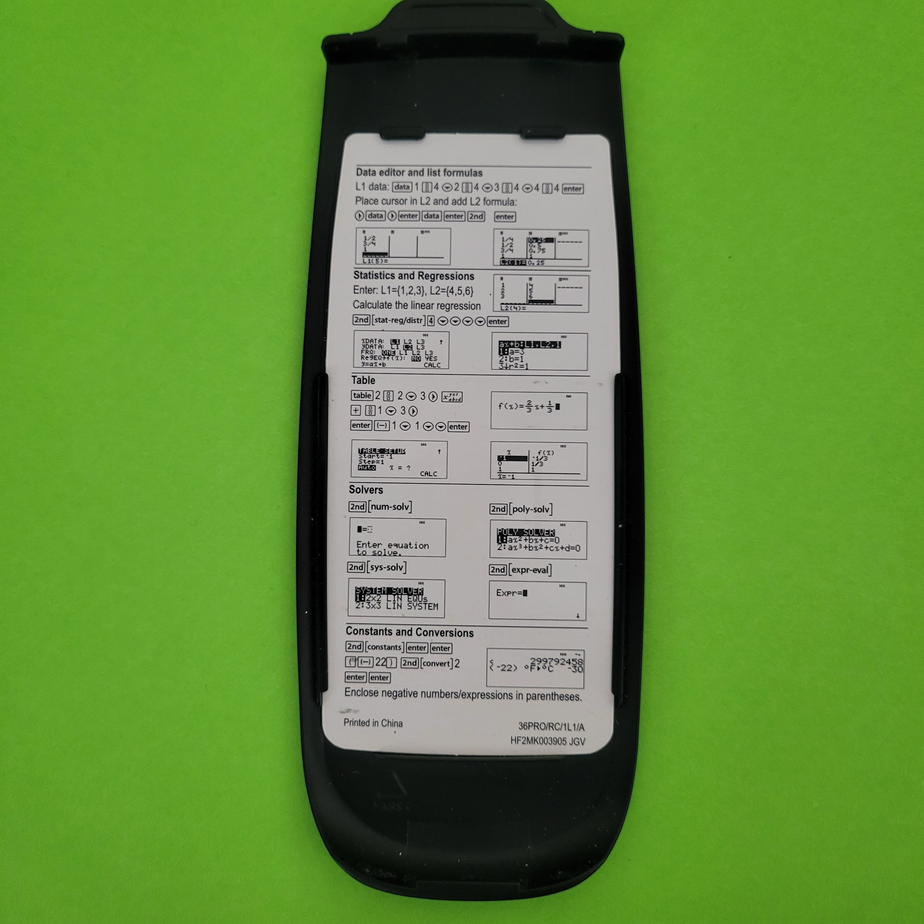 An image of the case of a texas instruments ti36xpro scientific/engineering calculator